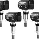 TPMS Sensor GM, 4-Pack Tire Pressure Sensor Replacement for GM Chevy GMC Cadillac Buick, 315MHz OE Replaces# 13586335, 13581558, 13598771, 13598772 (4 PCS)