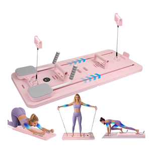 Upgraded Pilates Reformer Machine for Home Gym - Solid and Stable Automatic Rebound Pilates Board with Knee Pad, Ab Core Trainer & Full Body Workout Equipment for Men/Women