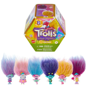 Trolls Band Together Series 2 Pom Poms Mystery Pack, Set of 2