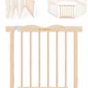 BlueWood Wooden Baby Playpen Accessories – Wooden Playpen Door, Fits 55 x 55 x 24 inches (1 Panel)