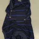 Kuoser Dog Surgery Recovery Suit, Soft Breathable Dog Recovery Suit for Female Spay Male Nueuter, Anti Licking Puppy Onesie Pet Surgical Suit for Dogs Abdominal Wounds Skin Disease, Blue Strips M (Medium (Back: 13.4" - 16.1"; Weight: 14 - 25LB))