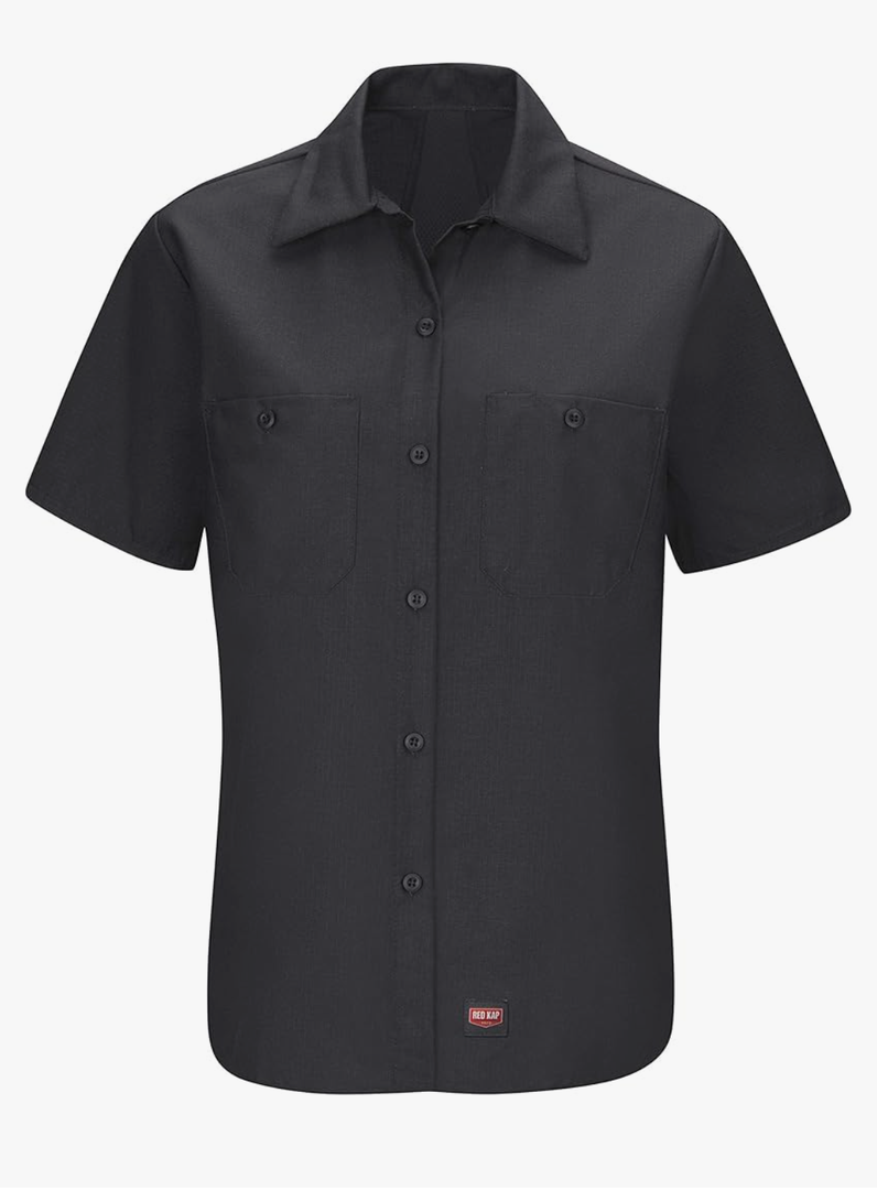 Red Kap Women's Short Sleeve Work Shirt with Mimix, M