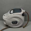 Bltezeit Retractable Garden Hose Reel Wall-Mount Heavy Duty (65 ft, White)