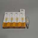 Beonllay E14 LED Bulb 40W Equivalent 4W Dimmable European Base Light Bulbs, 3000K Soft White E14 Frosted Glass Decorative Bulb, Pack of 4