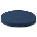 Tromlycs 14 Inch Round Bar Stool Cushion Non-Slip Foam Seat Pad Removable Cover for Circle Chairs (14x14 Inches, Navy Blue)