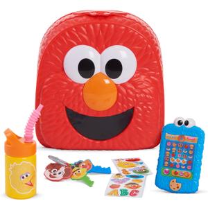 Just Play Sesame Street Have A Sesame Day 7-Piece Bag Set, Dress Up and Pretend Play, Officially Licensed Kids Toys for Ages 2 Up