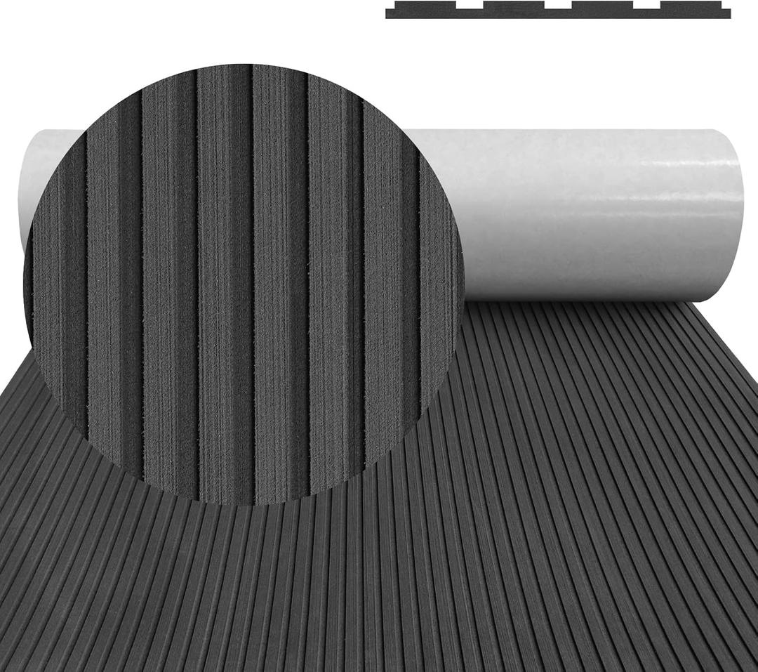 Boat Flooring EVA Foam Boat Decking Camo 94"x45"/35"/23" Non-Slip Boat Mat Self-Adhesive Foam Boat Deck Flooring Carpet Mat Rolls for Kayak Deck Boat Yacht Flooring Motorboat, 94.5x23.6"-15.5sqft