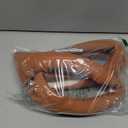 ALEMODR Cayenne Orange Leather Steering Wheel Cover Universal 15 inch