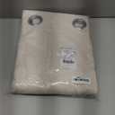 NICETOWN Natural Linen Curtains 84 inch Long 2 Panels Set, Grommet Top Thick Linen Burlap Semi Sheer Vertical Drapes Privacy Assured with Light Filtering for Bedroom/Living Room, W55 x L84