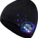 Bluetooth Beanie Hat, Unisex Beanies Wireless V5.0 Music Caps with Headphones Stereo Speakers Unique Christmas Tech Gifts for Men Women Teen Boys Girls