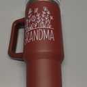KatAndNat Grandma Gifts - Gifts for Grandma from Grandkids, Granddaughter, Grandson, Grandchildren - Birthday, Mothers Day, Christmas, First Time Gift Ideas for Grandmother - 40 Oz Red Tumbler No Straw
