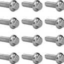 12PCS ES75120 5.3 LS Exhaust Manifold Bolts, 10.9 Header Bolts Exhaust Manifold Hardware Kit Replacement for Chevy Silverado Suburban Gmc Buick LS Series Engines LSX LS2 LS3 LS6 LS7