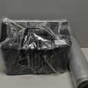 CO-Z Airbrush Spray Booth with Dual Fans & 4 LED Lights, Folding Painting Booth with 19.5 cm Turntable, Portable Hobby Air Brush Booth with 140 cm Exhaust Hose for DIY Painting Model Craft Cake More