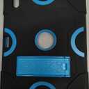 Cantis Case for iPad 11-inch (A16) 2025/ iPad 10th Generation 2022 (10.9 inch), Shockproof Cover 10th Generation with Pencil Holder & Kickstand, Black+Blue