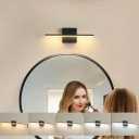 Modern Bathroom Vanity Light 16 Inch, 14W Black Bathroom Light Fixture Over Mirror, Dimmable 5CCT LED Wall Sconce Lighting for Restroom Mirro