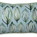 Pillow Perfect Indoor Tropical Leaf Verte Lumbar Pillow, Green