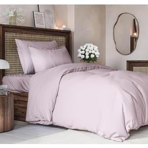 Duvet Cover Twin/Twin XL Size Set - Extra Soft Twin/Twin XL Size Duvet Cover 68 x 90 with 1 Pillow Shams - Hotel Luxury & Fade Free w/ Zipper Closures & Ties - Breathable Bedding Set (Light Lavender) (37 - Light Lavender (No Comforter))