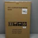 Double-Sided White Board Black Aluminium Frame, 24" x 18" Dry Erase Board Magnetic Whiteboard for Wall, Hanging Mounted Whiteboard Home, School, Office, Kitchen (24" x 18", Black)