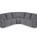 VANSOFY Extra Large Reclining Sectional Couch Covers, Washable 5-Piece Sofa Covers for L Shape Sectional Sofa Corner Seater, Thick, Soft Sofa Slipcovers (5 Seat Recliner Cover, Dark Gray)