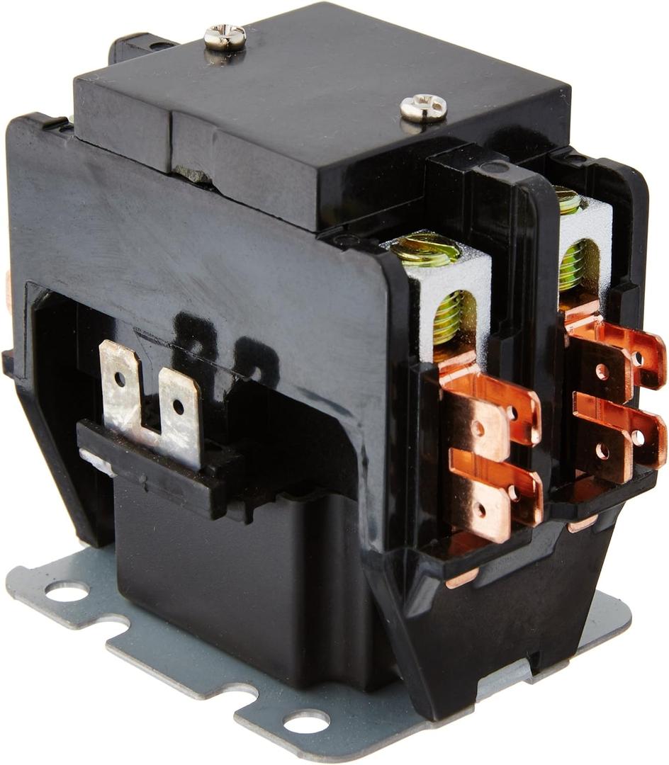 Emerson 90-247 Two pole contactor designed for heating and Air Conditioning units with 40-Amp and 24V Coil