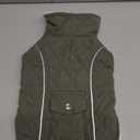 Malier Dog Winter Coat, Windproof Dog Cold Weather Coats with Real Pocket, Winter Dog Extra Warm Coat Dog Fleece Jacket Reflective Dog Clothes for Small Medium Large Dogs and Puppy (Green, Medium)