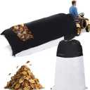 2025 Upgrated Large Lawn Tractor Leaf Bag Stitched with Tarp,Double-stitched at All Seams Resist Ripping,92.5''x53.2'' Leaf Collector for Riding Lawn Mower,Heavy Duty Leaf Grass Collection Bagger