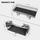 Under Screen Storage Organizer for 2026 New Model Y Juniper,[Retractable & Tool-Free] Under Screen Storage Box with Behind Screen Tissue Holder Compatible with Tesla 2025-2026 Model Y Juniper