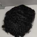 ijoy Burmese Curly Human Hair Wig with Spiral Curls End, 13x4 Lace Front Bob Wigs Tiny Body Wave 180 Density Pre Plucked Brazilian Tiny Knots 14 Inch Lace Frontal Wig Natural Black Blend Curly