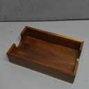 Napkin Holder for Bathroom, Acacia Wooden Guest Towel Holder Tray for Bathroom, Disposable Paper Hand Towel Holder for Bathroom Accessories, Dinner Napkin Holder for Kitchen Table Party (9.29 x 5.71 x 2.2 inches)