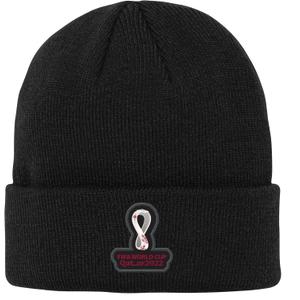 Outerstuff Mens FIFA World Cup Event Cuffed Knit Hat, Black, One Size