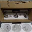 3 Lights Vanity Light, Brushed Nickel Bathroom Light Fixtures, Farmhouse Wall Sconces with Globe Clear Glass Shade, Porch Wall Mount Lamp for Mirror, Kitchen, Porch, Living Room, Workshop (E26 Base)