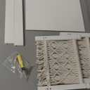 M&G House Newborn Photography Props Bed Woven Wooden Baby Photo Props Classic Retro Photoshoot Bohemian Macrame White Wood Bed Photo Studio Gift