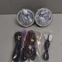 Fog Lights Assembly for 2005-2011 Toyota Tacoma,Replacement Kit for 2007 2008 2009 2010 2011 2012 Toyota Tundra, 2004-2006 Toyota Solara with Wiring & Switch Halogen Bulbs Clear Lens