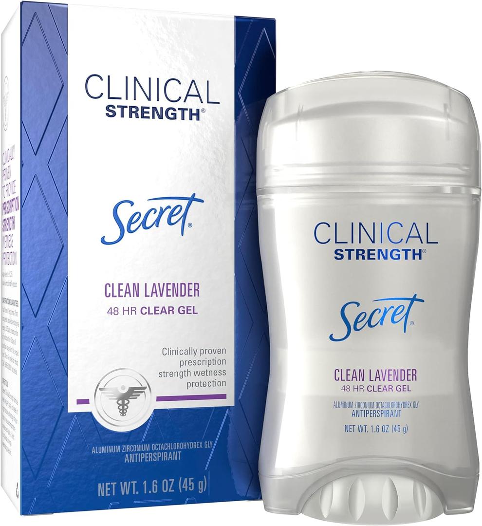 Secret Clinical Strength Clear Gel Antiperspirant & Deodorant,1.60 oz