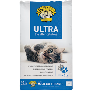 Dr. Elsey's Ultra Clumping Clay Multi-Cat Litter, 40 lbs.
