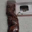 REECHO Curly Clip in Hair Extensions, 4PCS 24 inch Long Hair Extensions Clip ins Lace Weft Natural Hairpieces for Women Daily, Copper Red