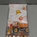 3 Pack Construction Table Cloth - Disposable Plastic Truck Tablecover for Birthday Construction Party Decorations (54x108 Inch)