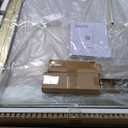Sunrosa Pivot Shower Door, 33 2/8" -34" W x 76" H Single Pivot Shower Door, 5/16"(8mm) Clear Tempered Glass, Pivot Swing Shower Door, Brushed Gold Finish, Easy to Clean