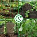 6.6x32.8FT Trellis Netting for Climbing Plants,Trellis Netting with Plant Clips, Heavy-Duty PE Trellis Net for Cucumber, Tomato, Vegetables, Fruits, Sweet Pea Plants