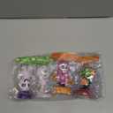 4 Pack Halloween Solar Powered Dancing Toys Skull Pumpkin Zombie Elf Witch Car Shaking Head Dancer Doll Halloween Toy Figurines Car Windowsill Decor for Car Dashboard Toys Gift Office Desk