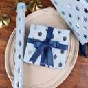 2 x The Dreidel Company 2-Pack Metallic Hanukkah Dreidels Theme Gift Wrap Design, Chanukah Roll 17.5" X 180" Inch - 15' Ft. Chanukah Wrapping Paper Roll