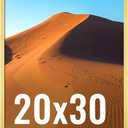 LaVie Home 20x30 Picture Frame for Wall Display, 20x30 Gold Picture Frame with HD Plexiglas, 20 x 30 Poster Frame 1 Pack, Display Frame for Vertical or Horizontal, Classic Collection