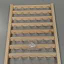 NW 48 Spools Wooden Thread Holder Sewing and Embroidery Thread Organizer for Sewing Thread Rack with Hanging Hooks for Wall