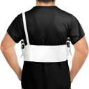 Deep Concealment Shoulder Holster Elastic Tactical Underarm Gun Holster for Men Women (M 33"-38", White)