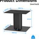 Suptek 7.9 x 6.5" Universal Desktop Speaker Stands Pair for Bookshelf & Desktop Speakers 6.1" Tall Sturdy Base for Studio Monitors, PC, Gaming & Home Audio, Black, SDM003MB
