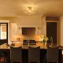 GoYeel Semi Flush Chandelier Gold, Modern Light Fixtures Ceiling Mount, 18.5 in