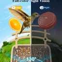 Bird Feeder with Camera Solar Powered, Bird Feeders for Outdoors with DIY Add-ons - Honey Jar & Fruit Fork & Squirrel Proof Net & 32GB SD Card, AI Identify Birds, Ideal Present for Birdlover