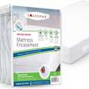 Guardmax Queen Mattress Encasement with Zipper, Waterproof, Bed Bug Proof, and Dust Mite Proof Mattress Protector for Queen Size Bed up to 12" Deep, Zippered All Around Jersey Knitted Mattress Cover