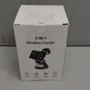 Wireless Charger, 3 in 1 Magnetic Wireless Charger Stand, Fast Wireless Charging Dock for iPhone17/16/15/14/13/12 Series, Apple Watch Series, AirPods Pro. (Black)