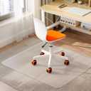 Office Chair Mat for Carpet - 36x48 Inch Plastic Computer Desk Floor Protectors for Chairs Clear Under Desk Rug Pad for Rolling Gaming Chair